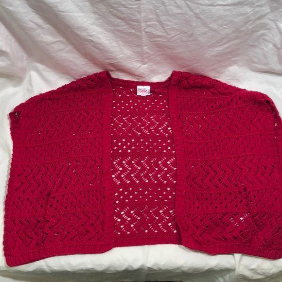 Girls 12 Justice Poncho sweater - Picture 2 of 4